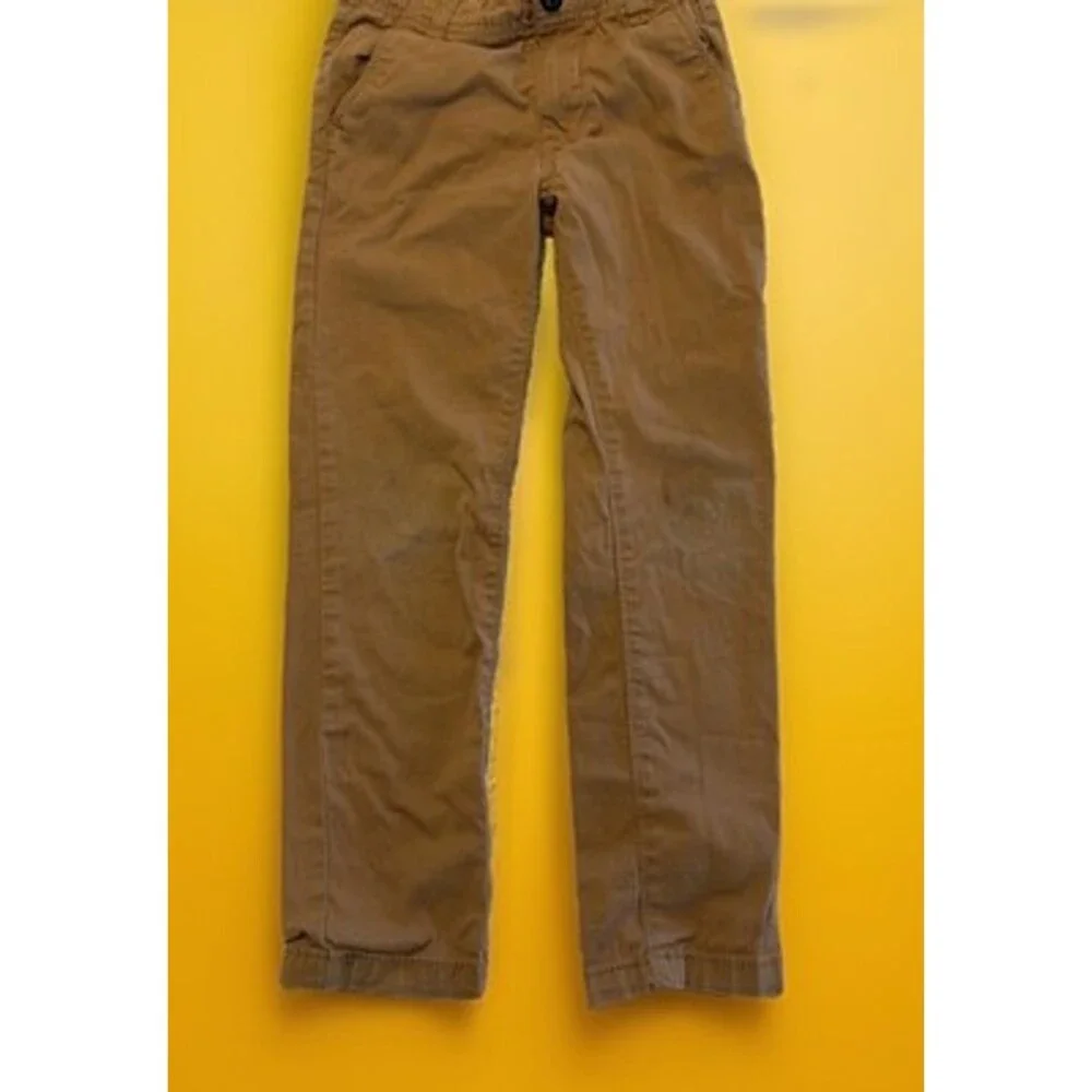 OshKosh BGosh Kids Boys Chino Pants Camel Khaki Orange Size 6 Adjustable Waist